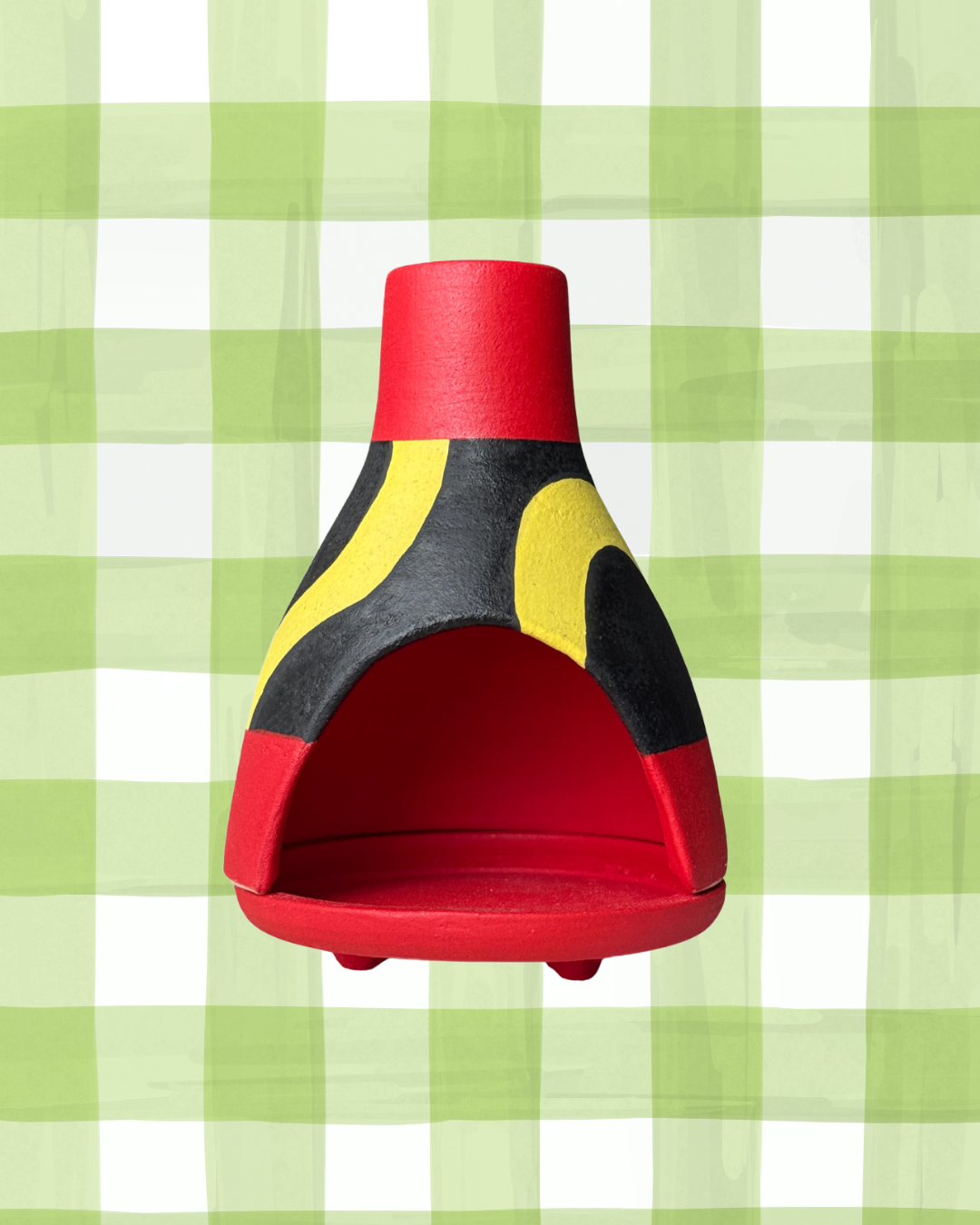 sudanese incense burner in the style of jirtig