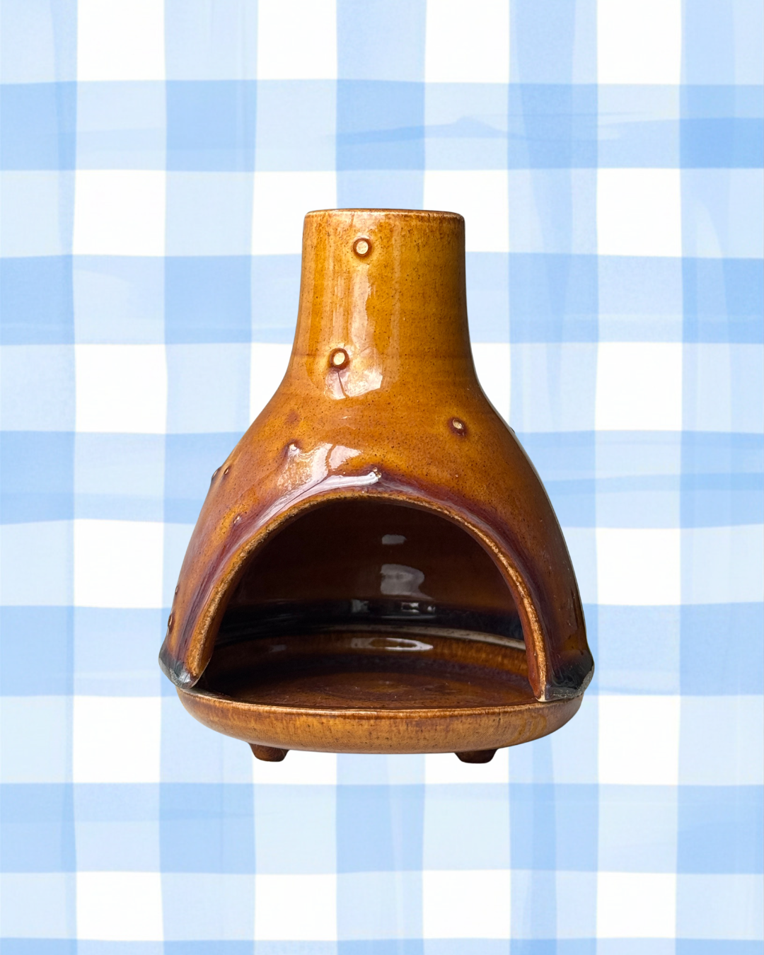 Custom Glazed Incense Burner